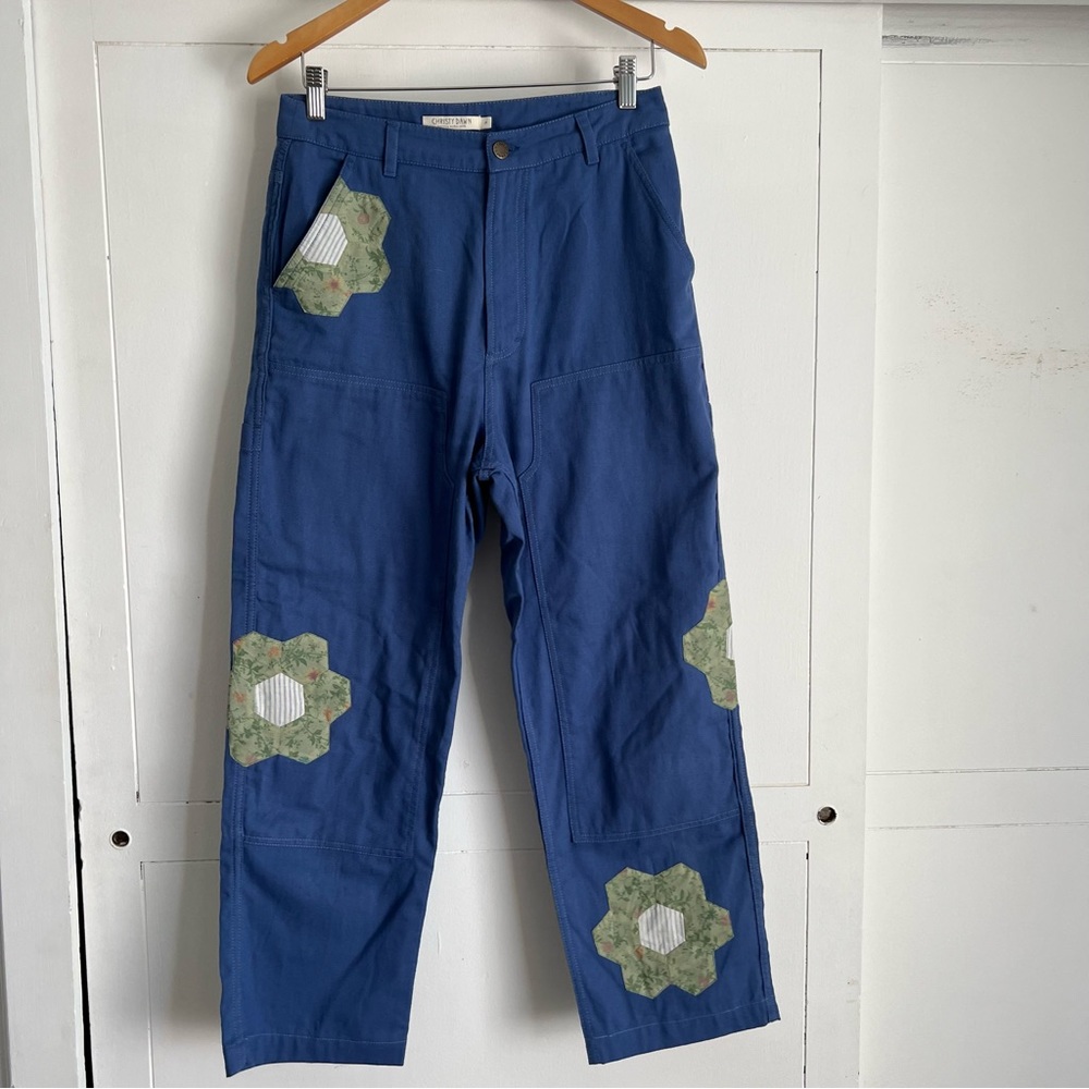 Christy Dawn Blue Patchwork Pants